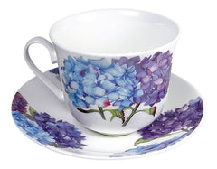 New Hydrangea Chatsworth Bfst Cup & Saucer (Box of 2)