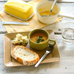 Arrondi Yellow Butter dish