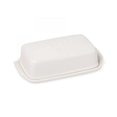 Arrondi white butter dish