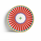 Circus Appetizer Plate Stripes (Set of 4)