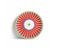 Circus Appetizer Plate Stripes (Set of 4)