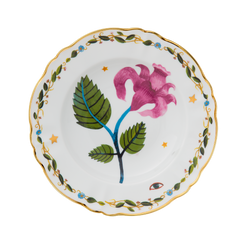 Pink Flower Deep Plate