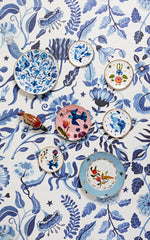 All over Blue Dinner plate