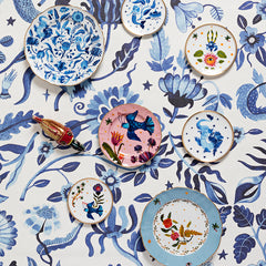 All over Blue Dinner plate