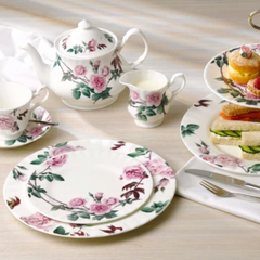 David Austen Roses Cake Plate