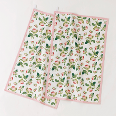 Redoute Rose Tea Towel (Pack of 2)