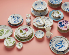 All over Blue Dinner plate