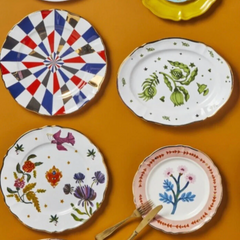 Floral Decal Platter