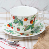 Alpine Strawberry Tea Cup & Saucer (Box of 6)