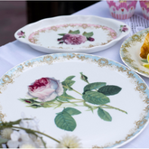 Vintage Rose Cake Plate