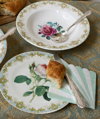 Vintage Rose Fluted Soup Plate (Set of 6)