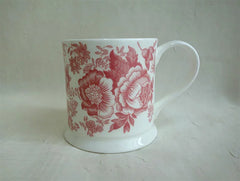 Pink Victoriana Tankard Mug (Set of 6)