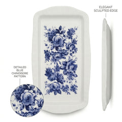 Blue Chintz Sandwich Tray