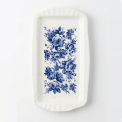 Blue Chintz Sandwich Tray