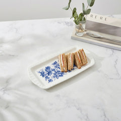 Blue Chintz Sandwich Tray