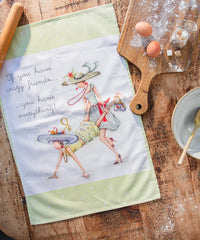 Berni Parker 'Crazy Friends' Tea Towel 1 Pack