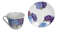 New Hydrangea Chatsworth Bfst Cup & Saucer (Box of 2)