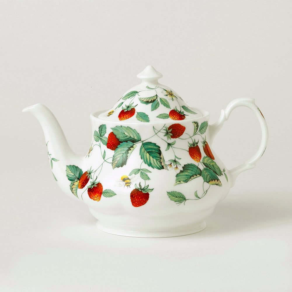 Alpine Strawberry Large Round Teapot