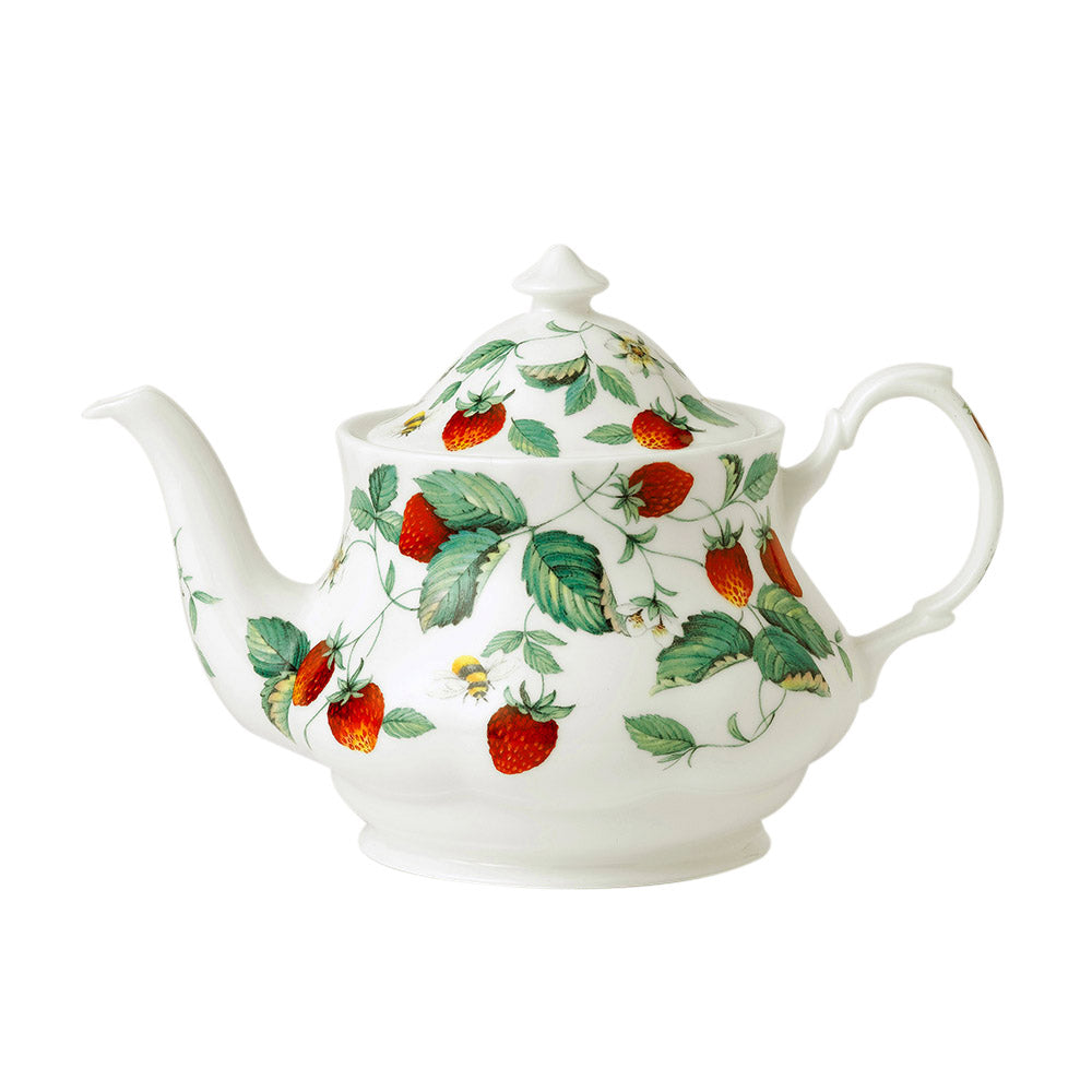 Alpine Strawberry Large Round Teapot