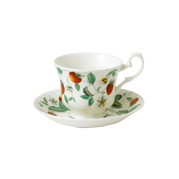 Alpine Strawberry Tea Cup & Saucer (Box of 6)