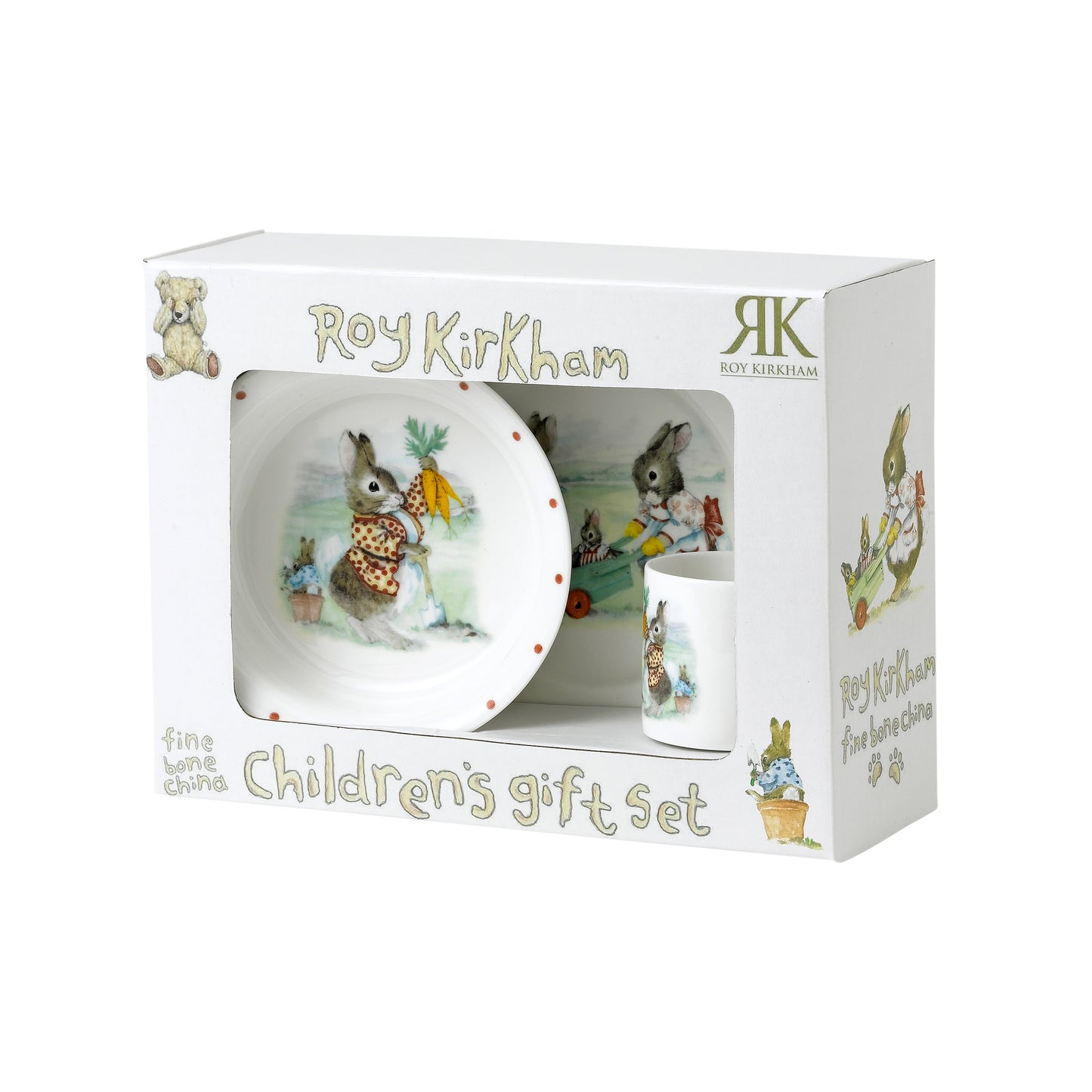 Bunnies Baby Cup Plate & Bowl X 1 Gift Box