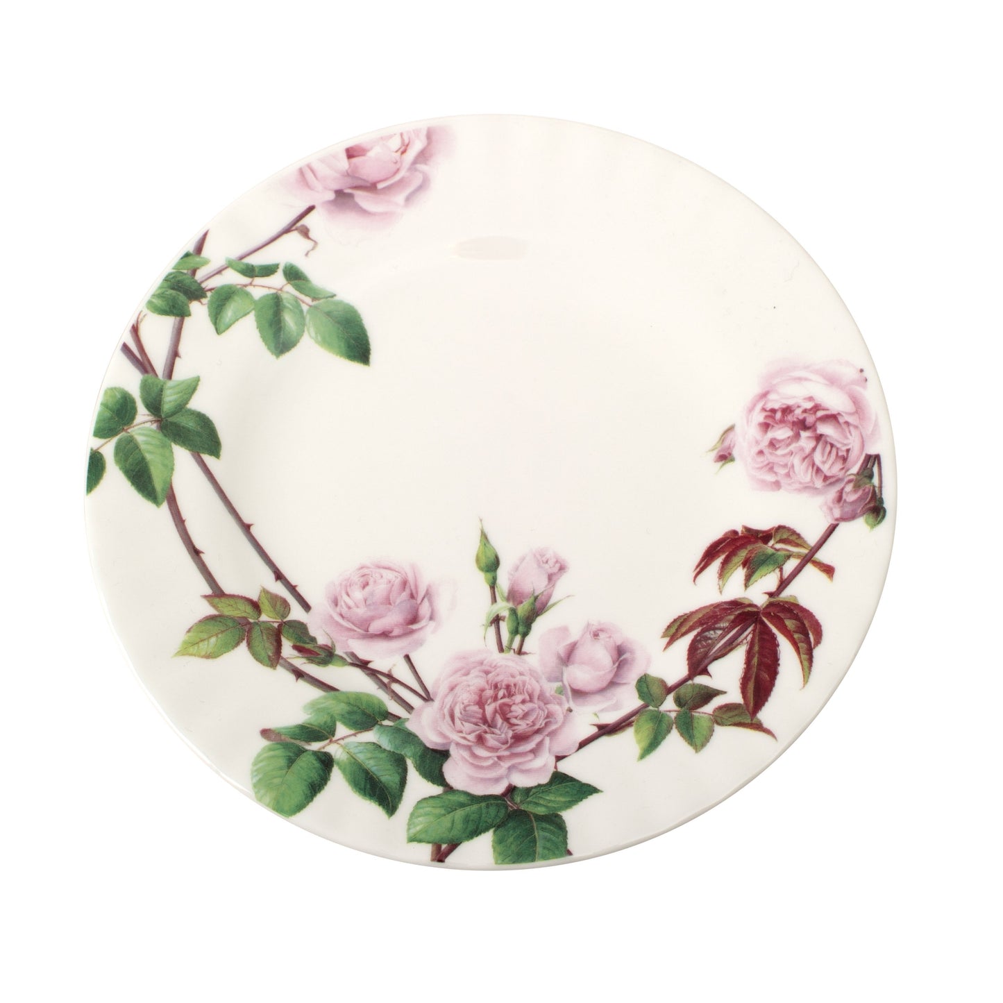 David Austen Roses Fluted Dessert Plate (Box of 6)