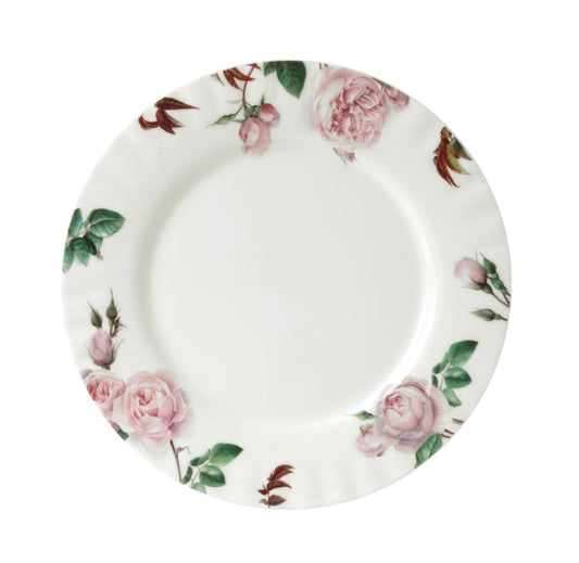 David Austen Roses Fluted Dinner Plate (Box of 6)