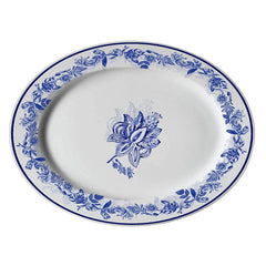 Georgian Garden Oval Serving Plate