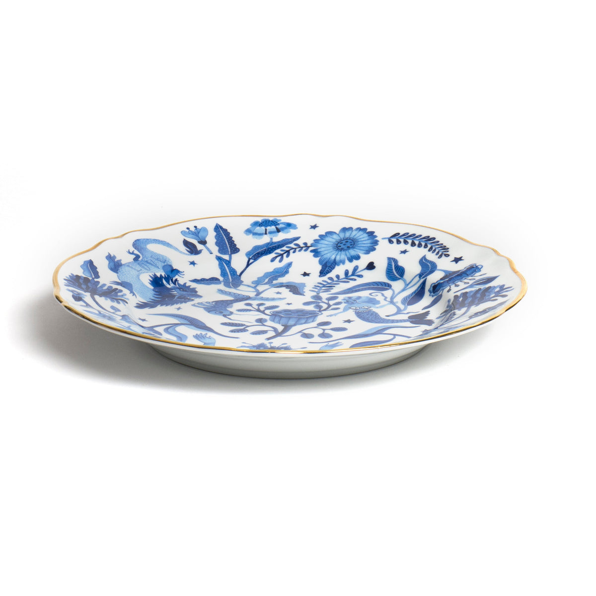 All over Blue Dinner plate