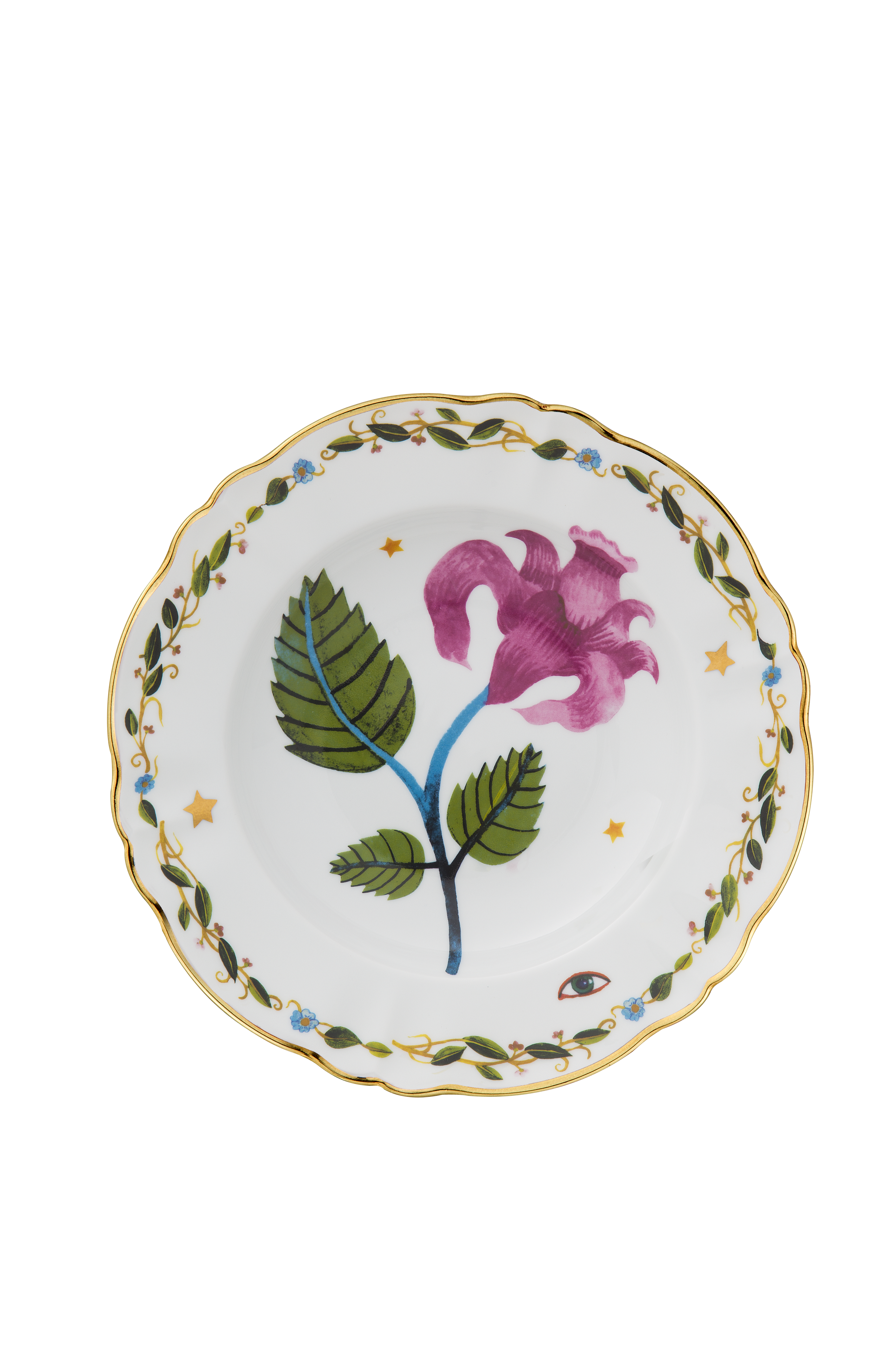 Pink Flower Deep Plate