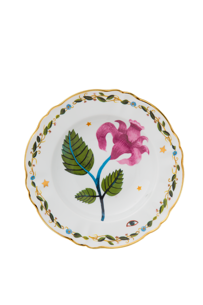 Pink Flower Deep Plate