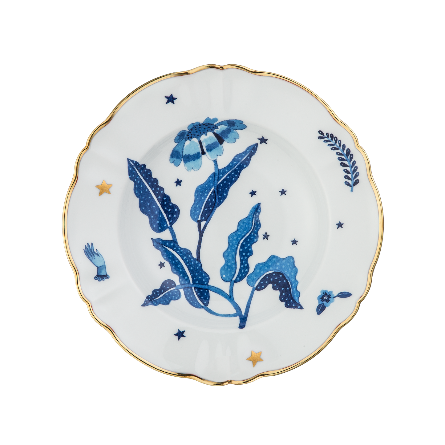 Blue Flower Deep plate