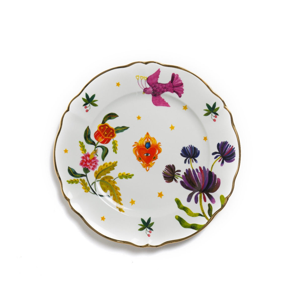 Floral Decal Platter