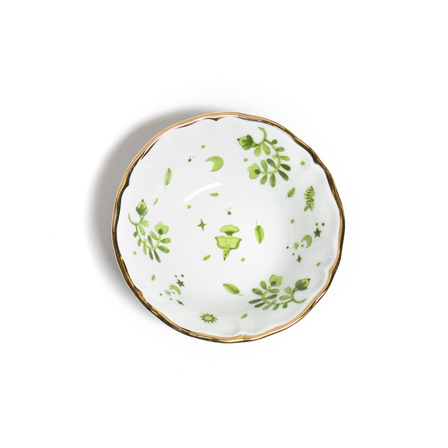 Green Floral Bowl