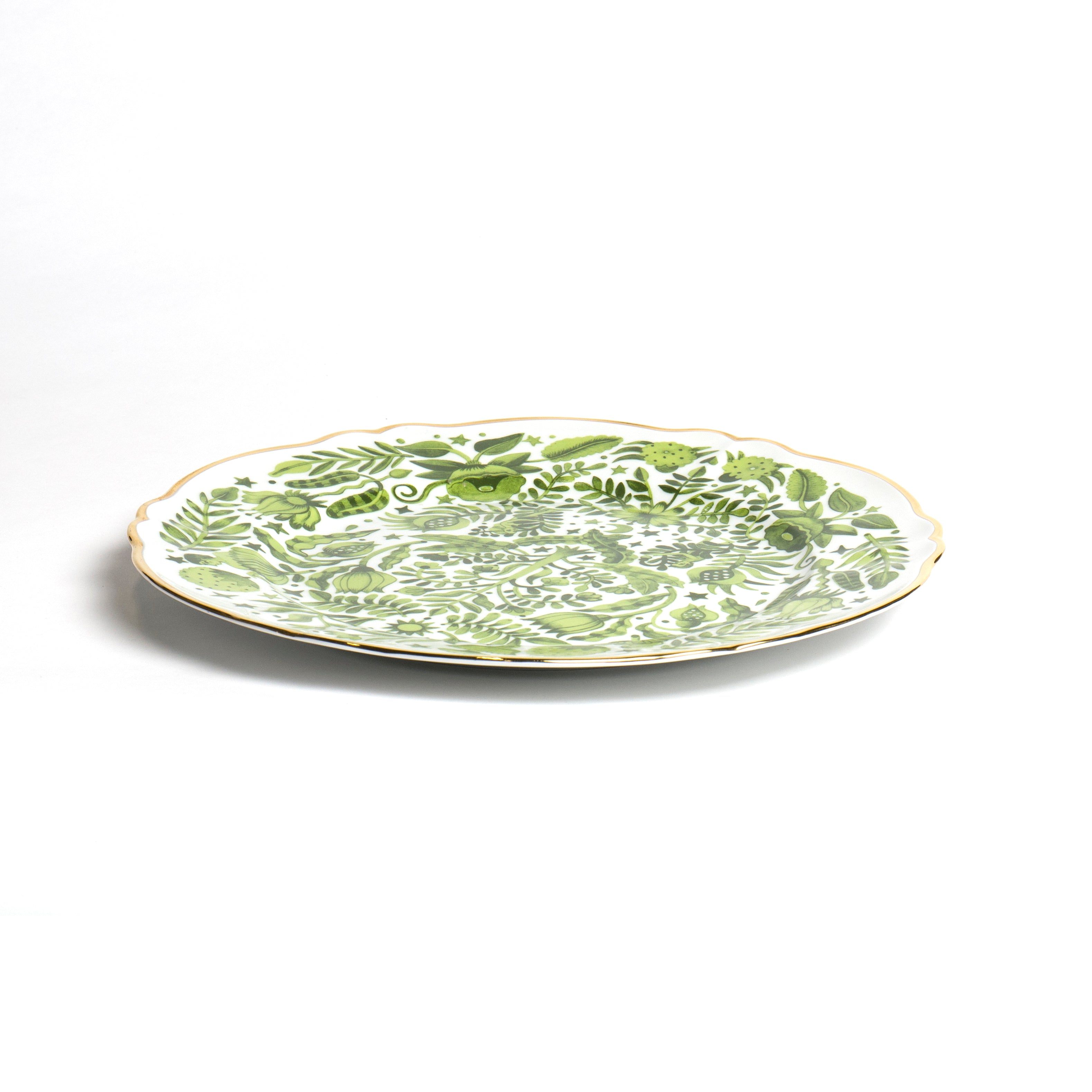 All Over Green Platter