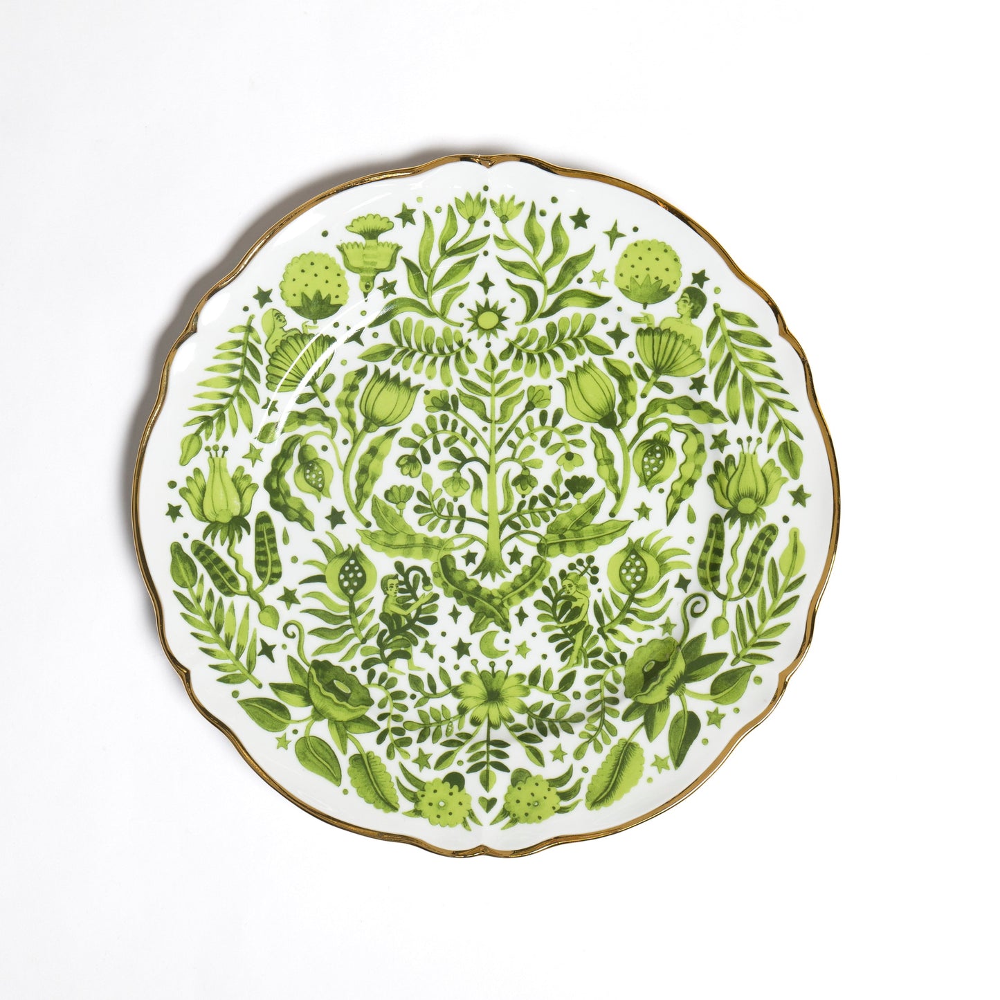 All Over Green Platter