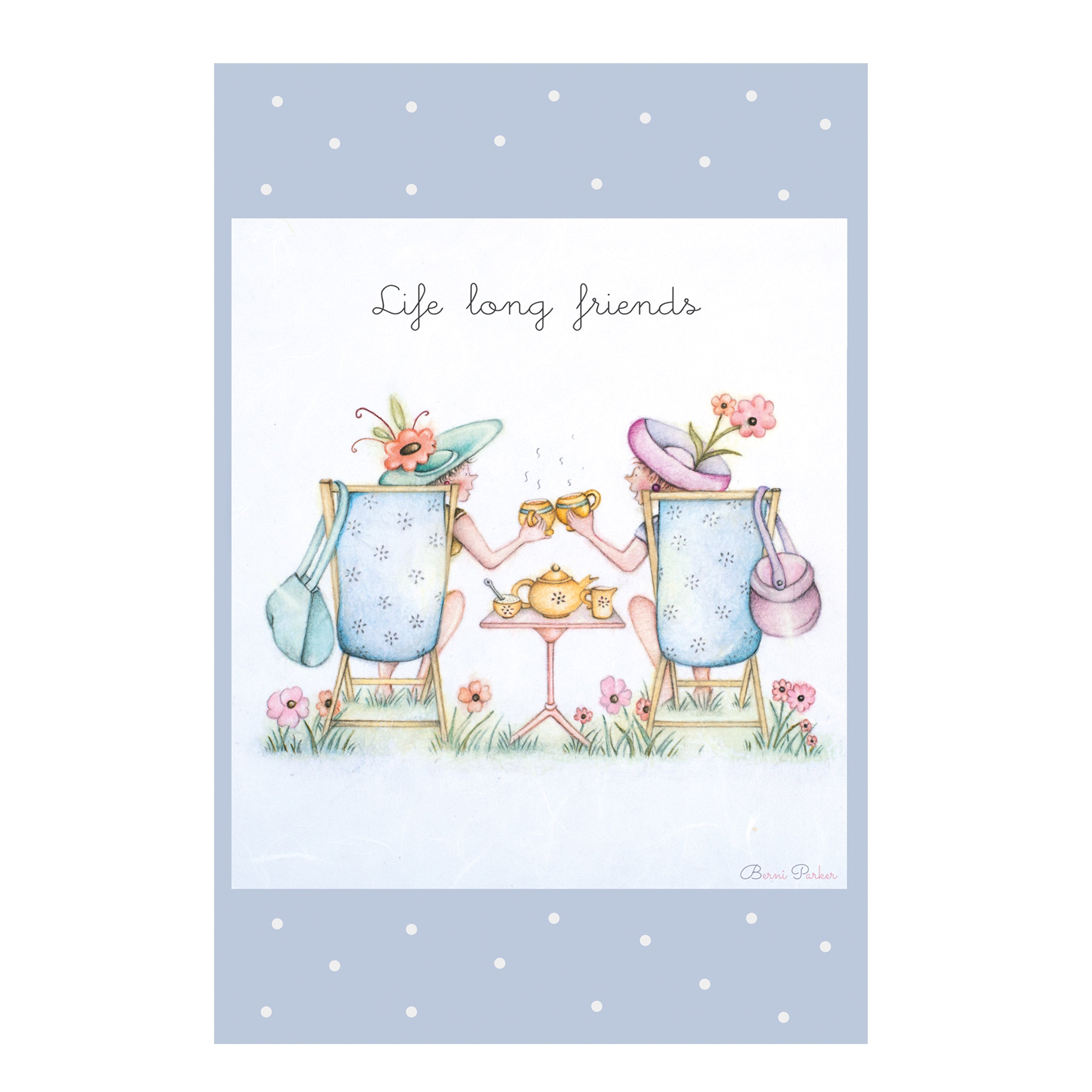 Berni Parker 'Life Long Friends' Tea Towel (1 Pack)