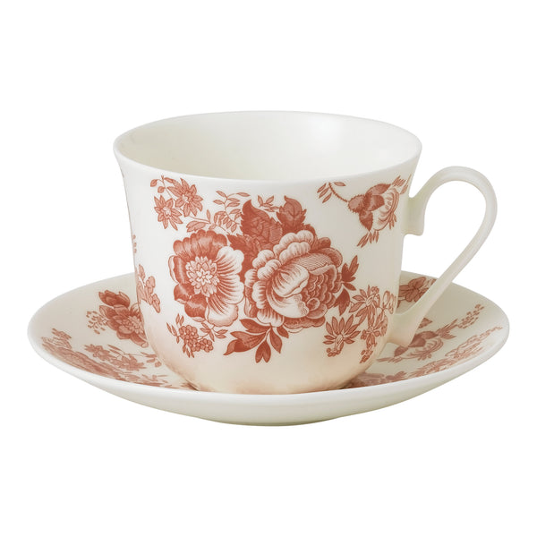 Pink Victoriana Chatsworth Breakfast Cup & Saucer (Set of 2)