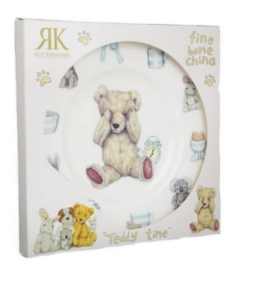 Teddy Time Blue Plate (Gift Box)