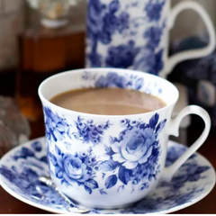 Blue Chintz Anne Tea Cup & Saucer (Box Of 6)