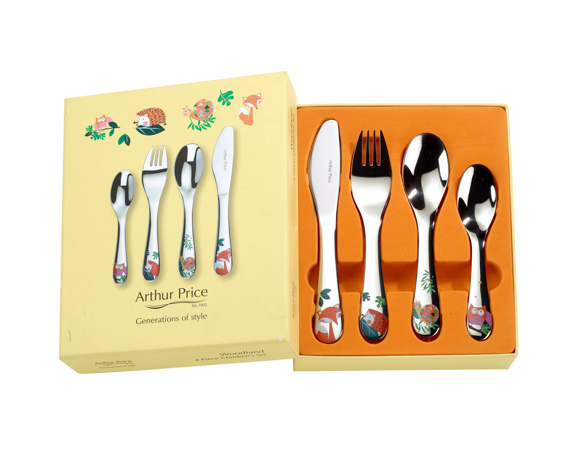 Cherish Me - Woodland 4 Piece Child's Cutlery Set